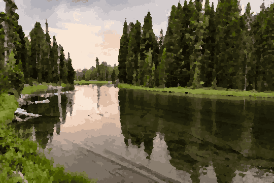 River Forest Grass With Driftwood Preview — pixel art version