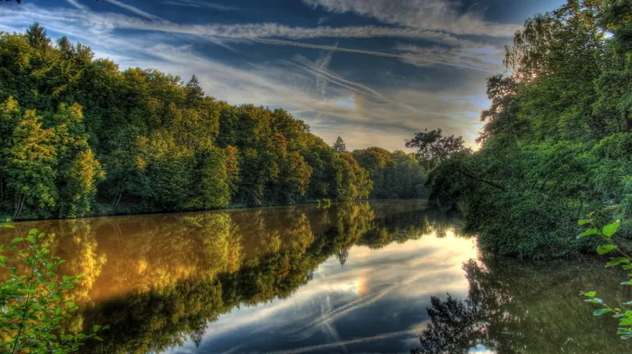 water, reflection, river wallpapers