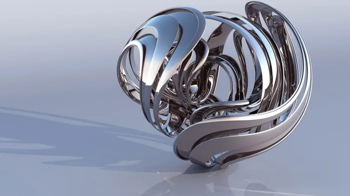 metal, reflection, 3d wallpapers