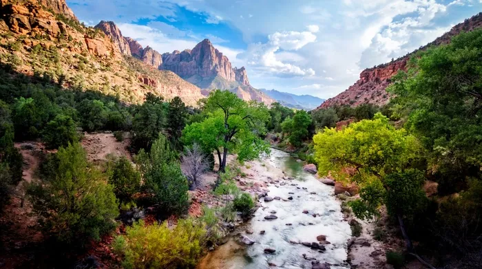 river, mountain, landscape wallpapers