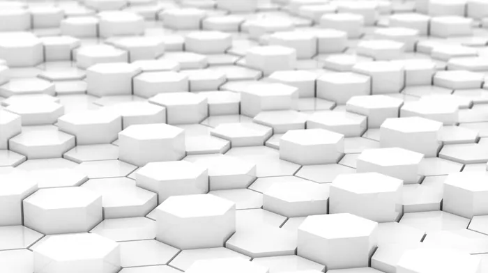 White Hexagon Abstract Pattern Design wallpapers