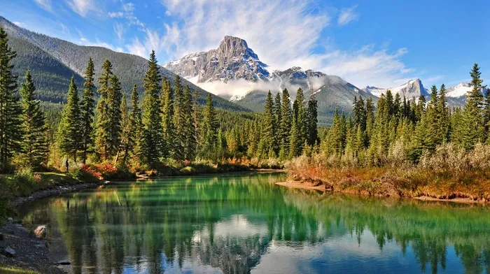 lake, clouds, summer wallpapers