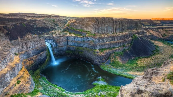 cliff, river, landscape wallpapers