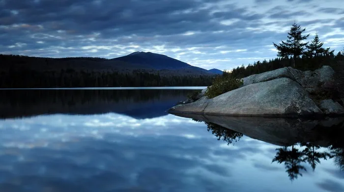 new york state, reflection, rock wallpapers