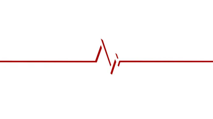 Red Heartbeat Graph On White wallpapers
