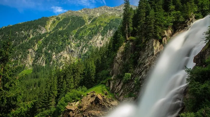 waterfall, nature, forest wallpapers