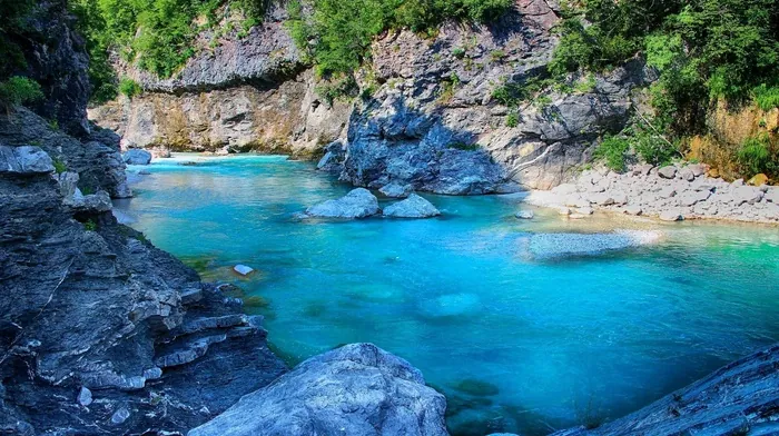 turquoise, water, river wallpapers