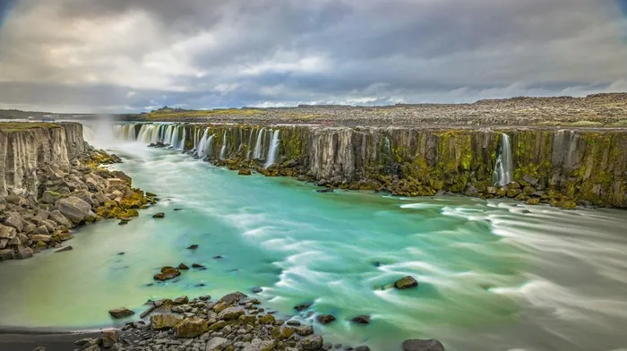 landscape, iceland, mist wallpapers