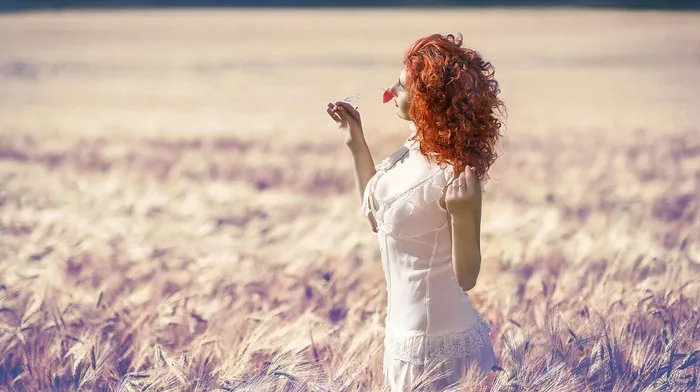 girl, redhead wallpapers