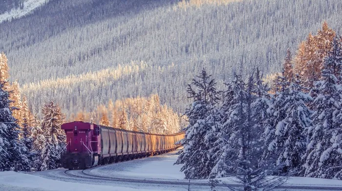 photography, train, winter wallpapers