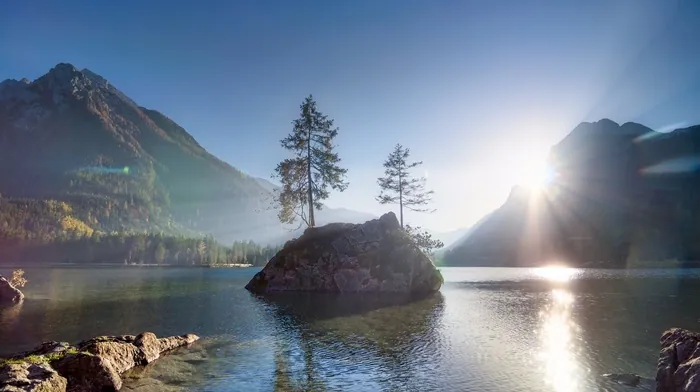 mountains, nature, trees wallpapers