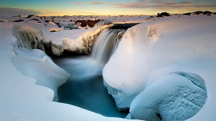 long exposure, landscape, snow wallpapers