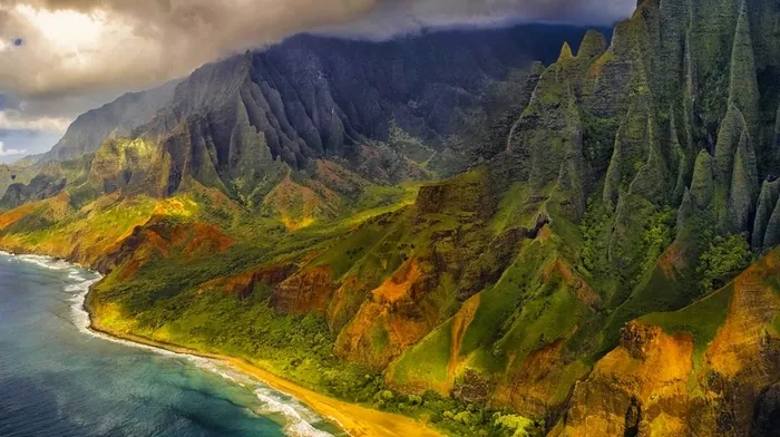 sea, cliff, landscape wallpapers
