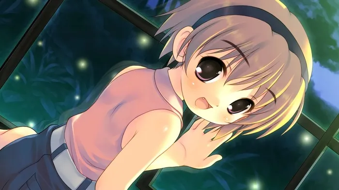 looking at viewer, open mouth, anime girls wallpapers