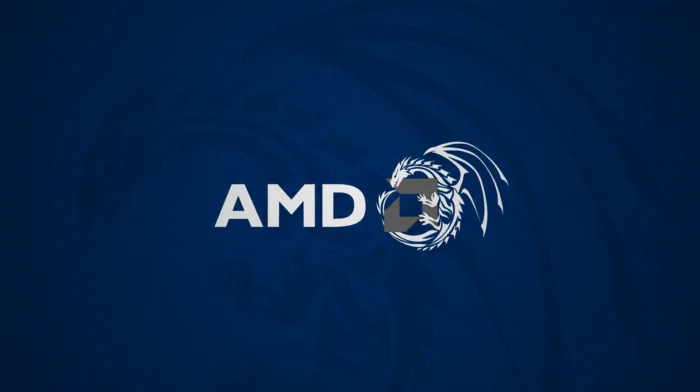dragon, amd, blue wallpapers
