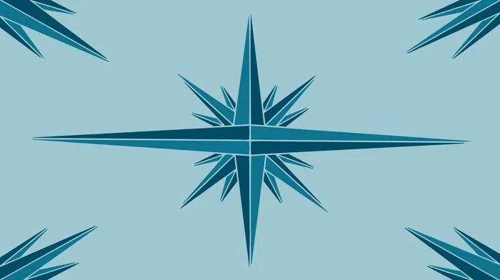 windrose, triangle, blue wallpapers