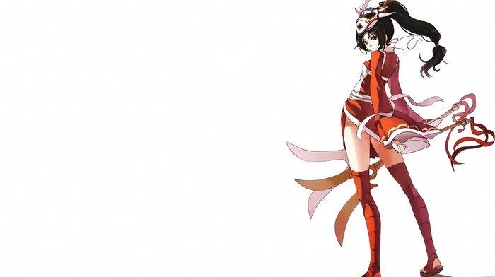 simple background, league of legends, anime girls wallpapers