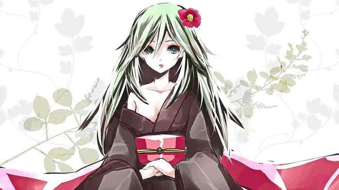 anime girls, anime, aqua hair wallpapers
