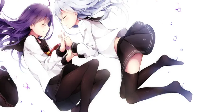 akatsuki kancolle, anime, hibiki kancolle wallpapers