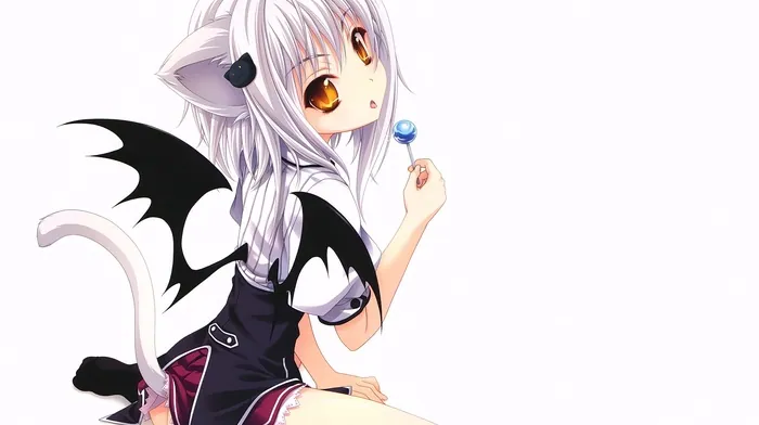 anime, yellow eyes, open mouth wallpapers