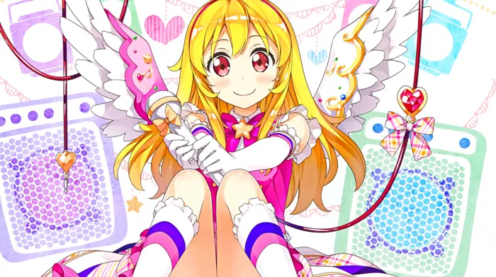 long hair, blonde, looking at viewer wallpapers