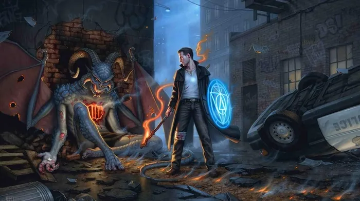 books, dresden files, fantasy art wallpapers