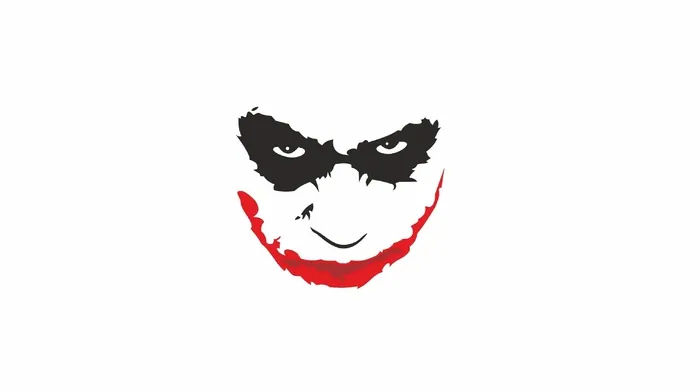 Joker Face Black And Red Abstract wallpapers
