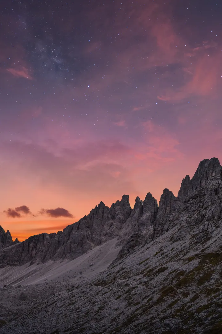 Snow-Capped Mountain Range At Twilight — original wallpaper