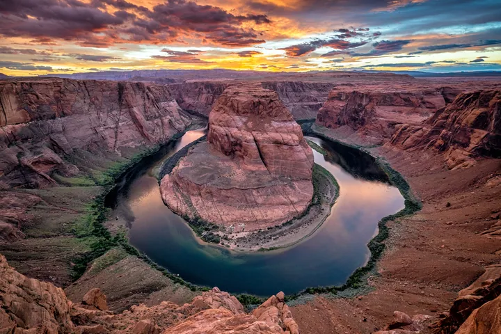A stunning view of the Colorado River in Arizona, USA