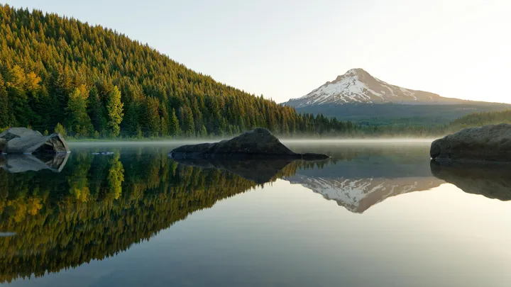 Mt. Hood Reflection In Trillium Lake — original wallpaper
