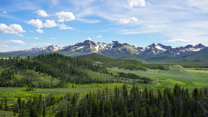 Sawtooth Range View From Hilltop wallpapers