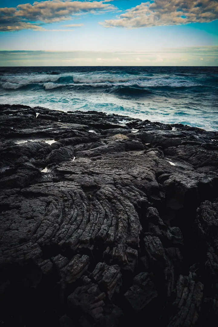 Sea Coast Stone Waves Horizon Preview wallpapers