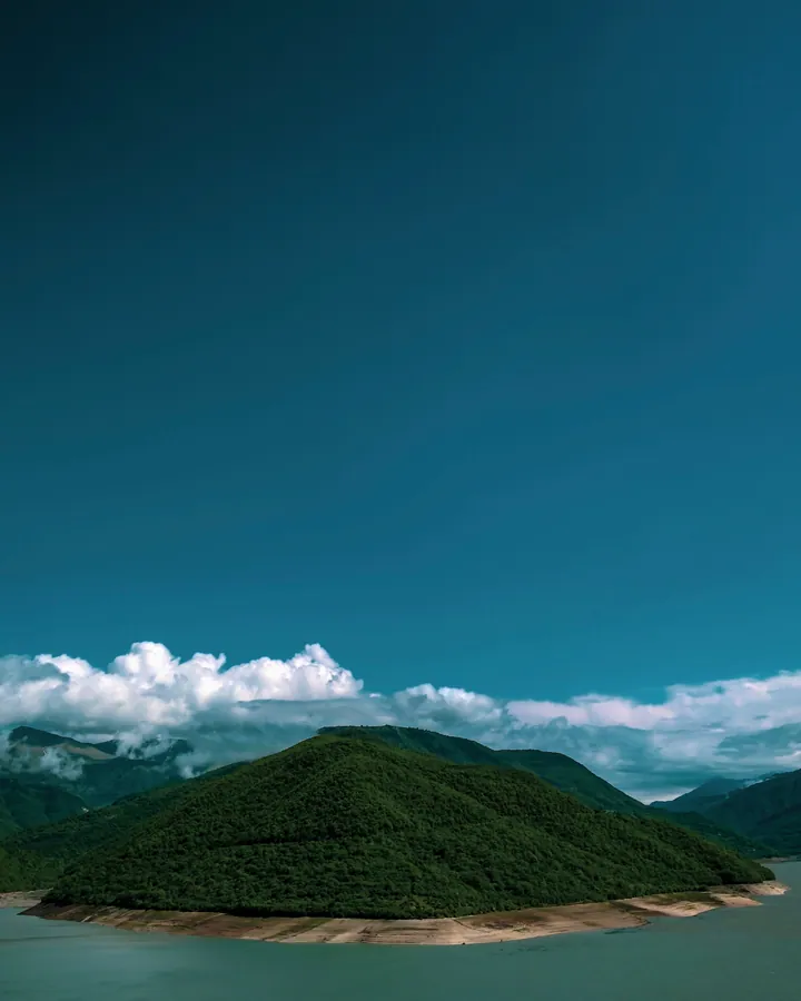 Island Coast Hills With Lush Forest Vegetation wallpapers