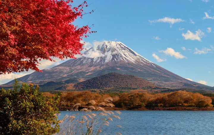 Mt. Fuji Autumn Lake View wallpapers