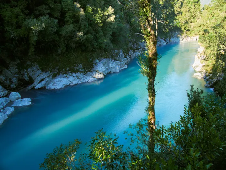 Hokitika Gorge River In Lush Forest — original wallpaper