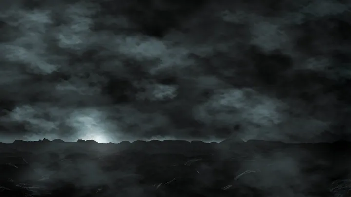 Dark Sky Sunset With Moonlight — original wallpaper