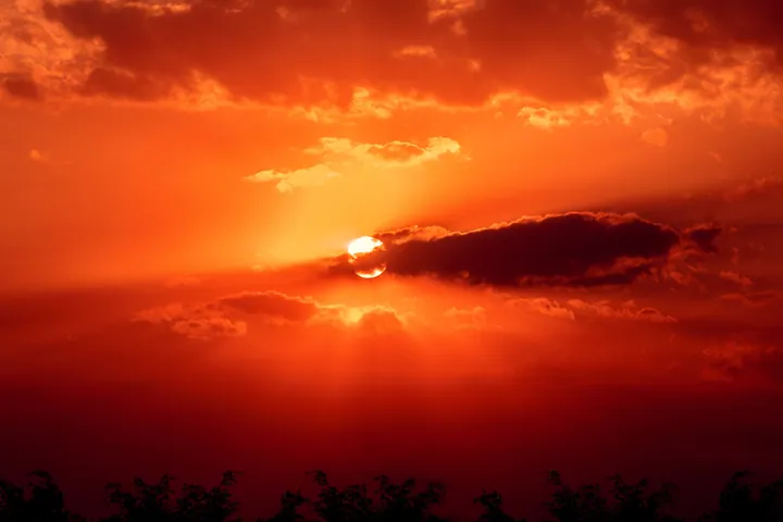 Sunset Sun Clouds Horizon Sky wallpapers