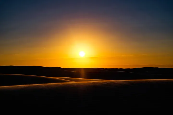 Sunset Over Australian Sand Dunes wallpapers