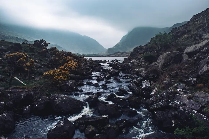 River Stones Stream With Rocky Valley wallpapers