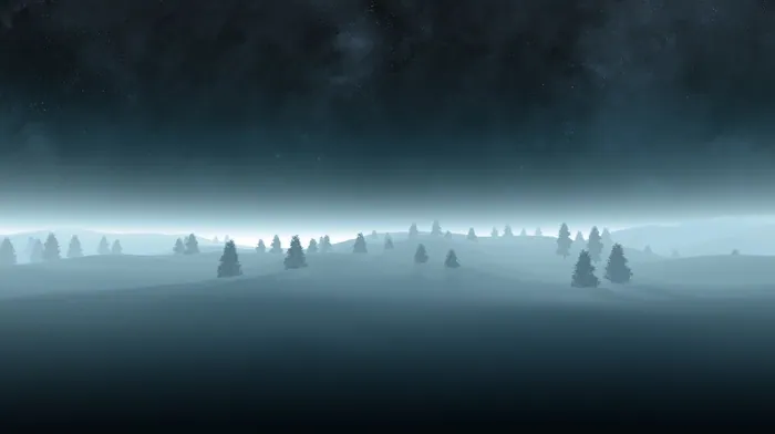 winter, mist wallpapers
