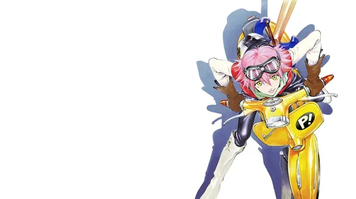 flcl, vespa, haruhara haruko wallpapers