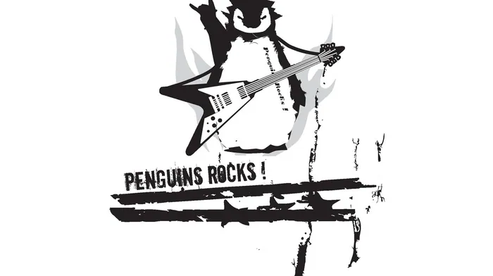 penguins, minimalism wallpapers