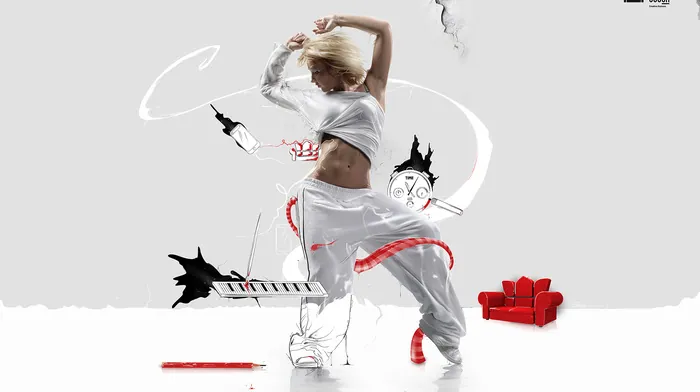 music, girl wallpapers