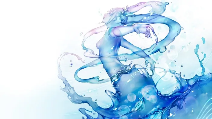water, girl wallpapers