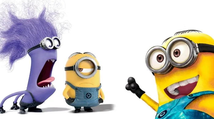 simple background, minions wallpapers