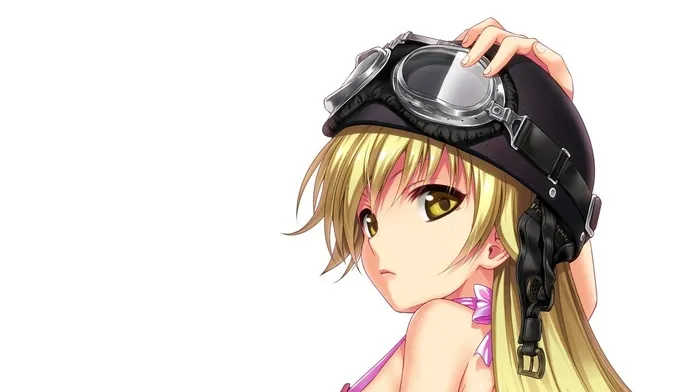 anime girls, blonde, oshino shinobu wallpapers
