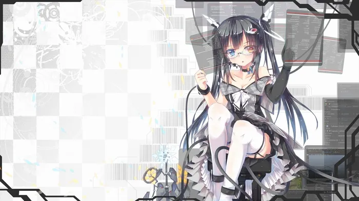 futuristic, anime girls, anime wallpapers
