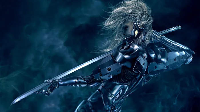 metal gear rising revengeance, cyborg, sword wallpapers