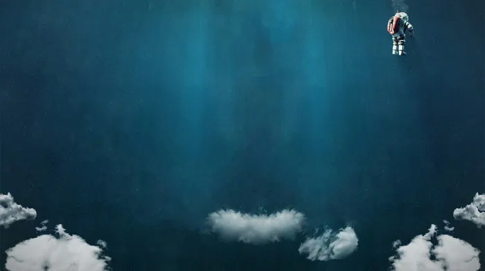 clouds, diving suits, scuba diving wallpapers