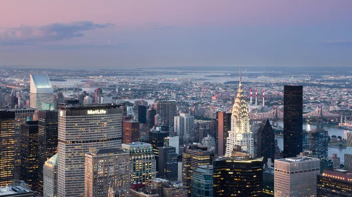 city, lights, clouds wallpapers